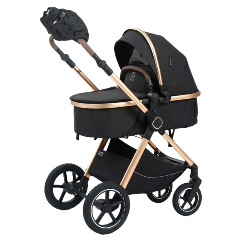 Stem - 2-in-1 Convertible Bassinet Pushchair - Black