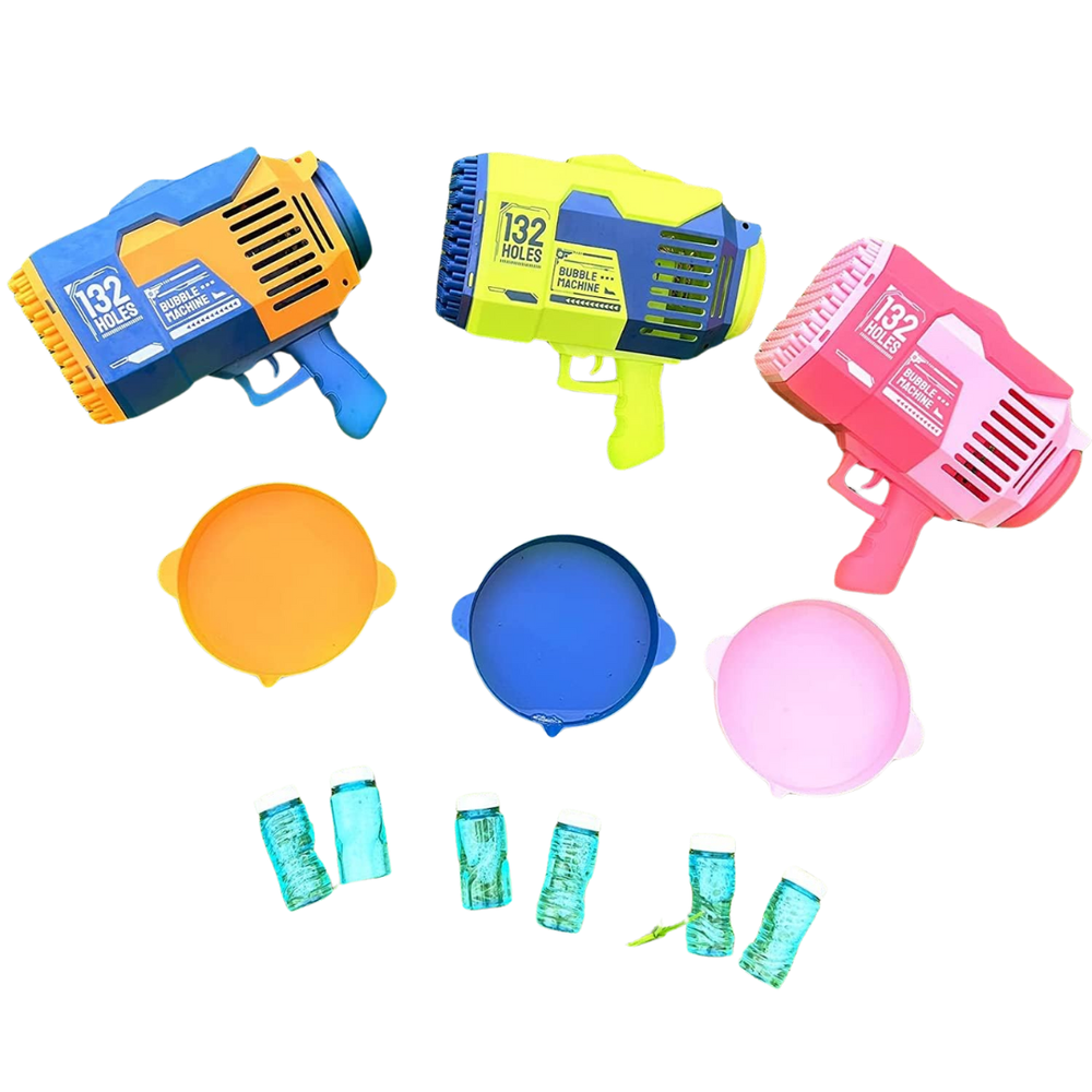 Stem - Bubble Machine Gun With Bubble Solution - Color May Vary - 1 Pc