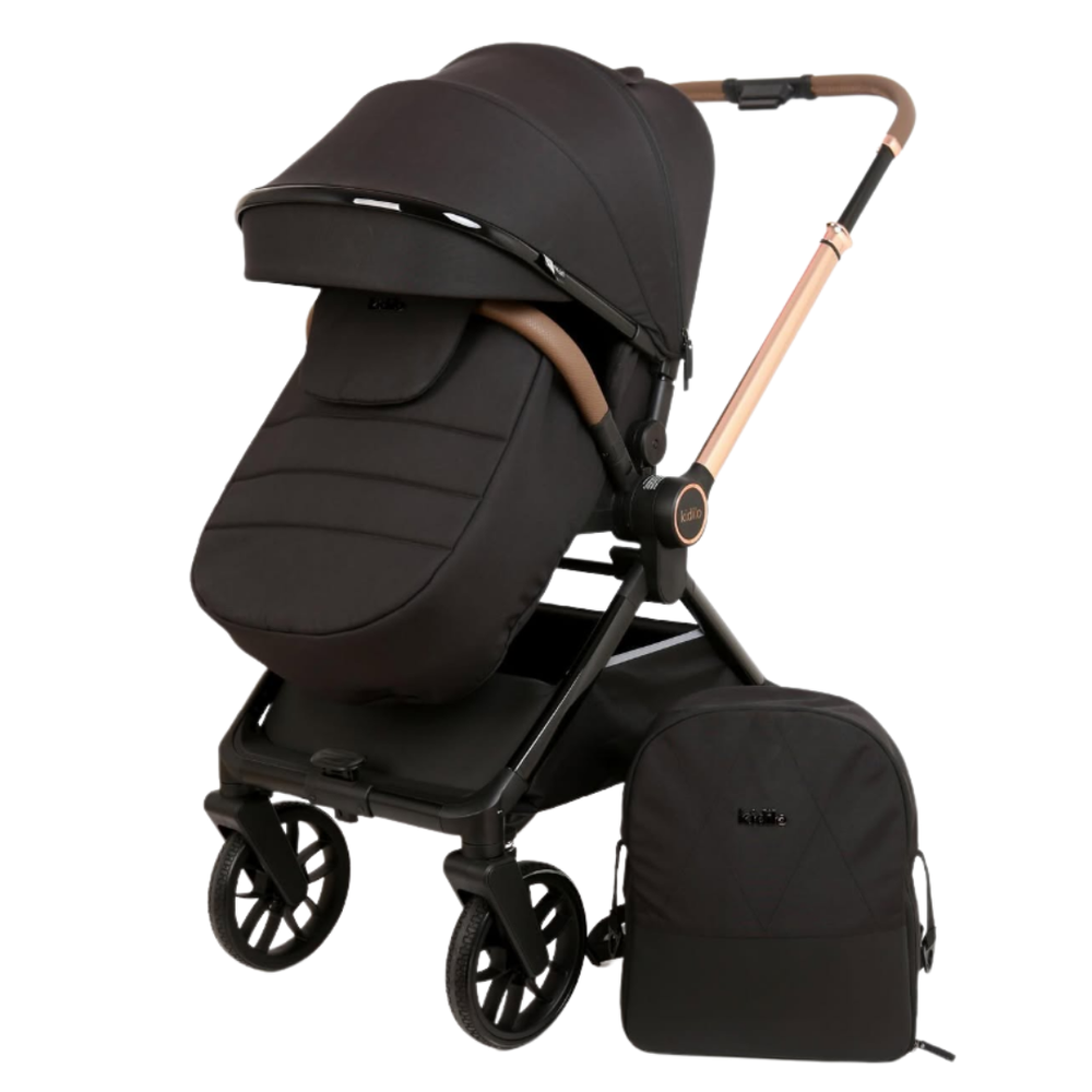 Stem - Stroller With Bag & Foot Cover - Black