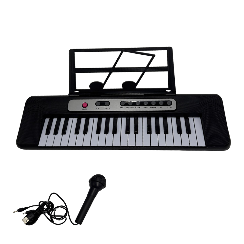 Stem - Musical Electronic Piano 37 keys With Mic - Black
