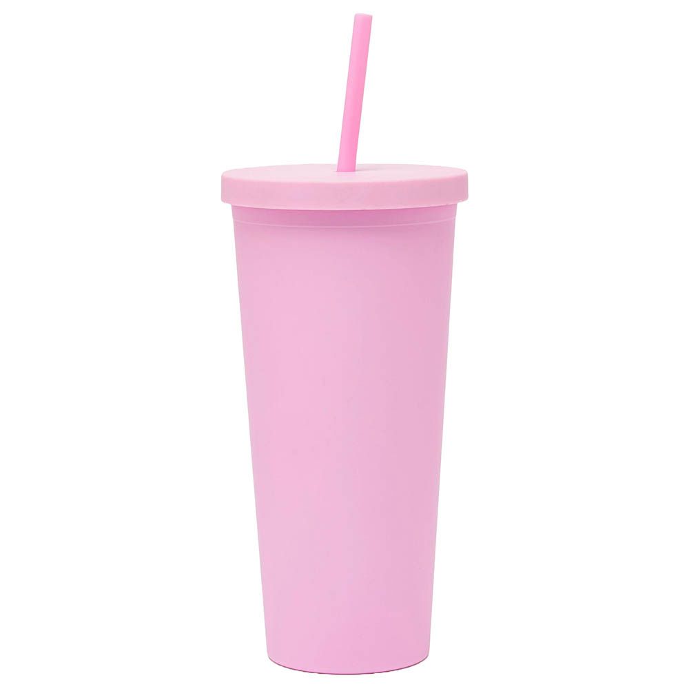 Prickly Pear - Sippy Plastic Cup - Pink - 710ml