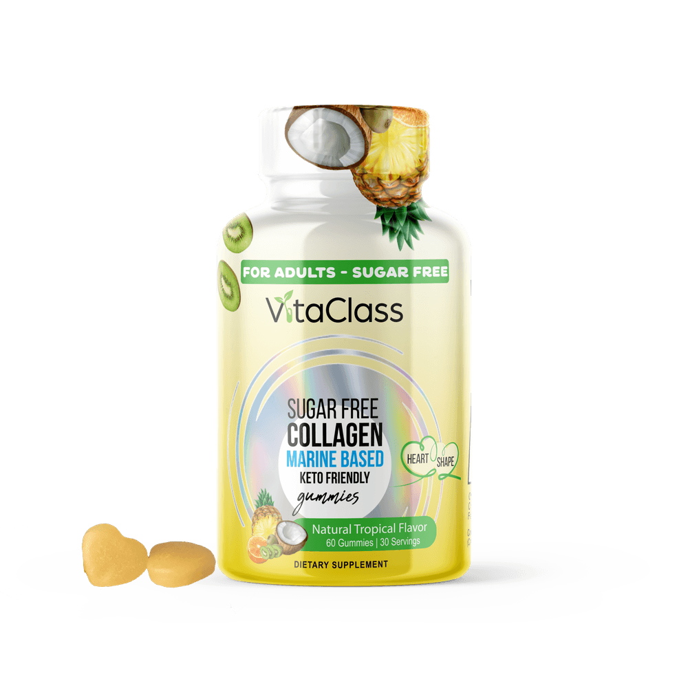 VitaClass - Sugar Free Collagen Keto Friendly For Adults - 60 Pcs - 2+1 Offer