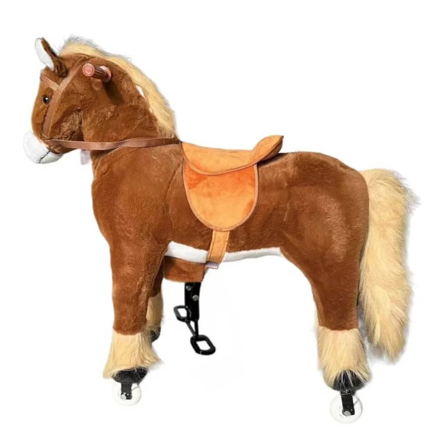 Factual Toys - Kids Mechanical Horse Ride On - Brown