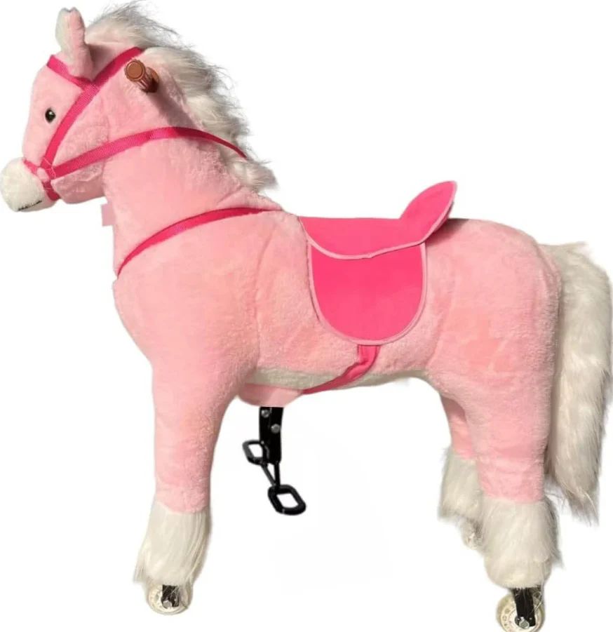 Factual Toys - Kids Mechanical Horse Ride On - Pink