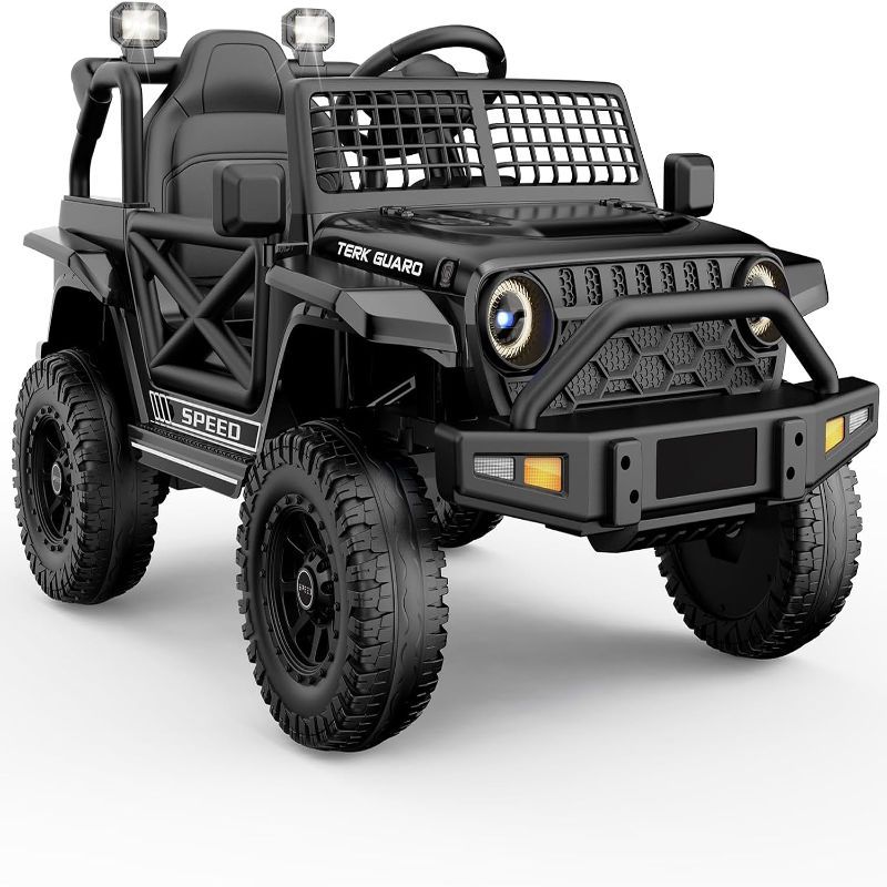 Factual Toys - Kids Electric Jeep With Remote Control - 12V - Black