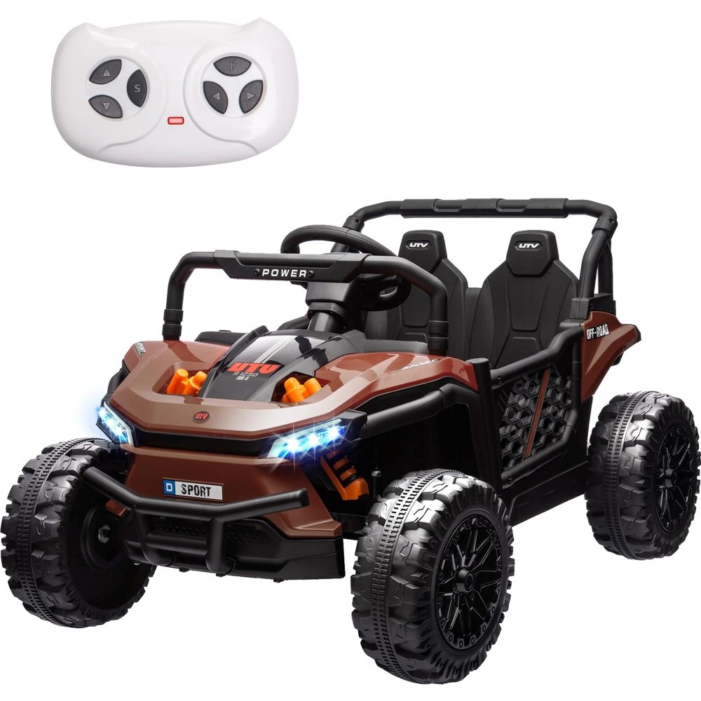 Factual Toys - Kid's Battery Powered Ride-On UTV 12V - Brown