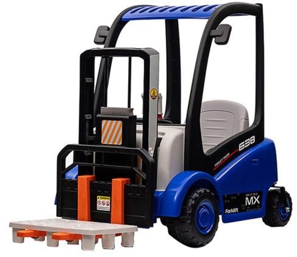 Factual Toys - Kids Ride-On Forklift Truck - 12V - Blue