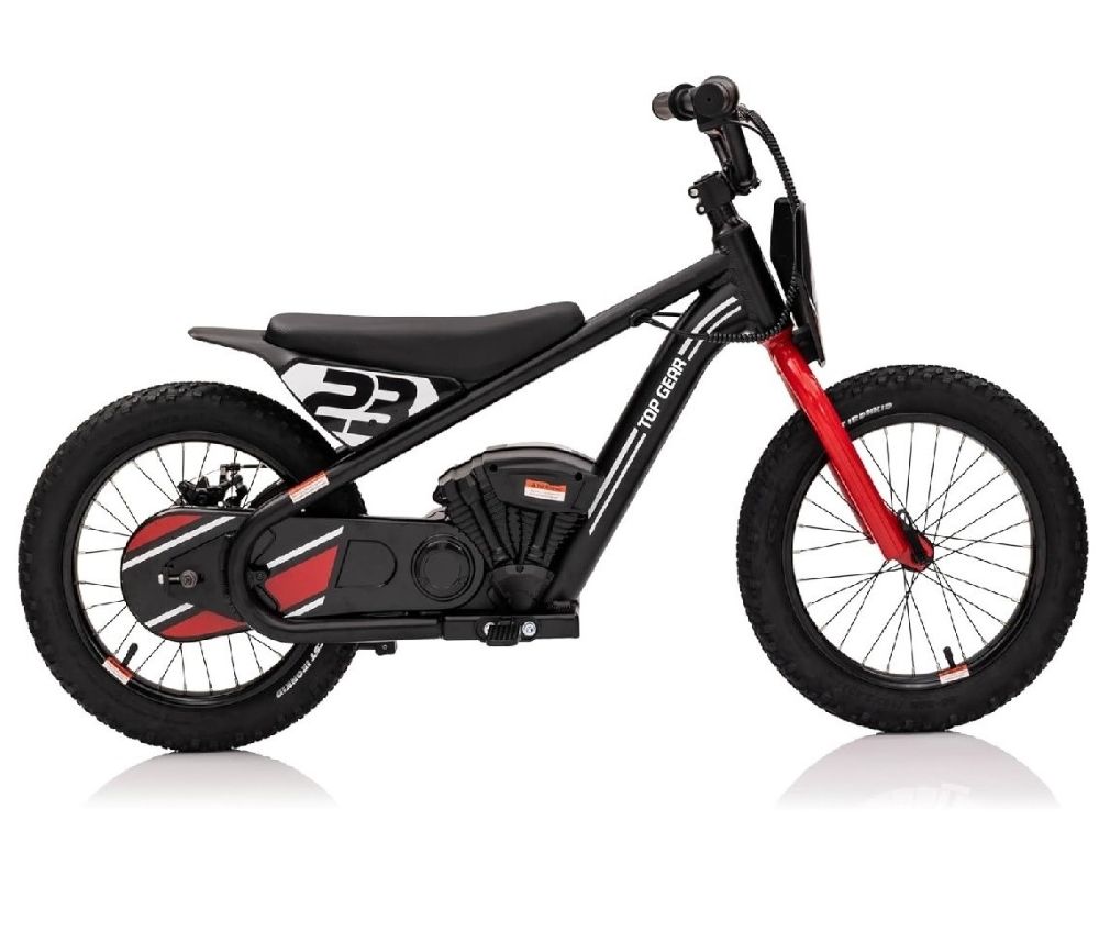 Factual Toys - Battery Operated Rechargeable Electric Ride-On Bike 24V - Black