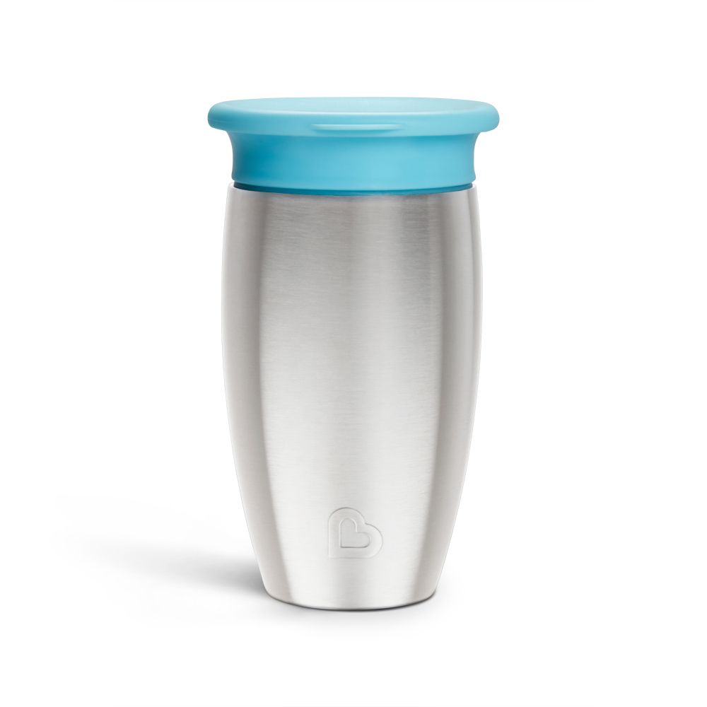 Munchkin - Miracle 360 Stainless Steel Sippy Cup - Blue - 296 ml