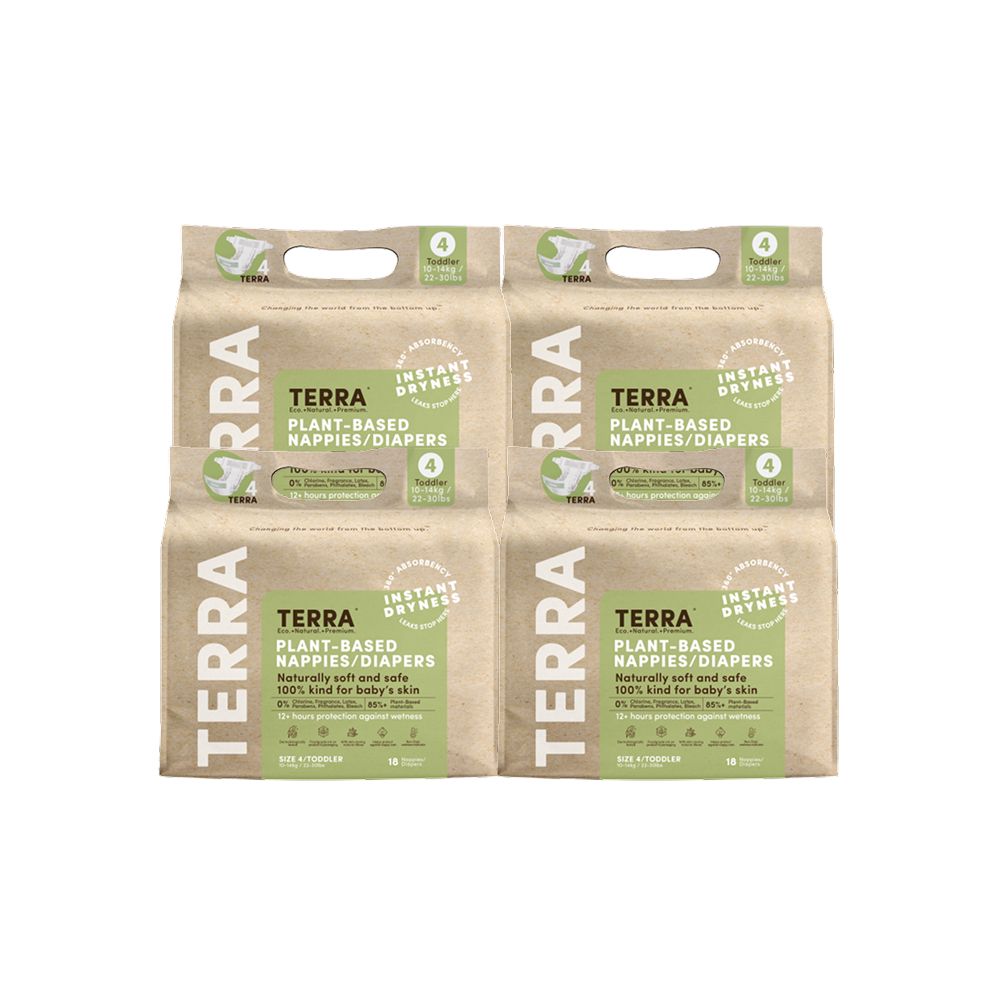 Terra - Toddler Diaper - Pack of 4 - 18s
