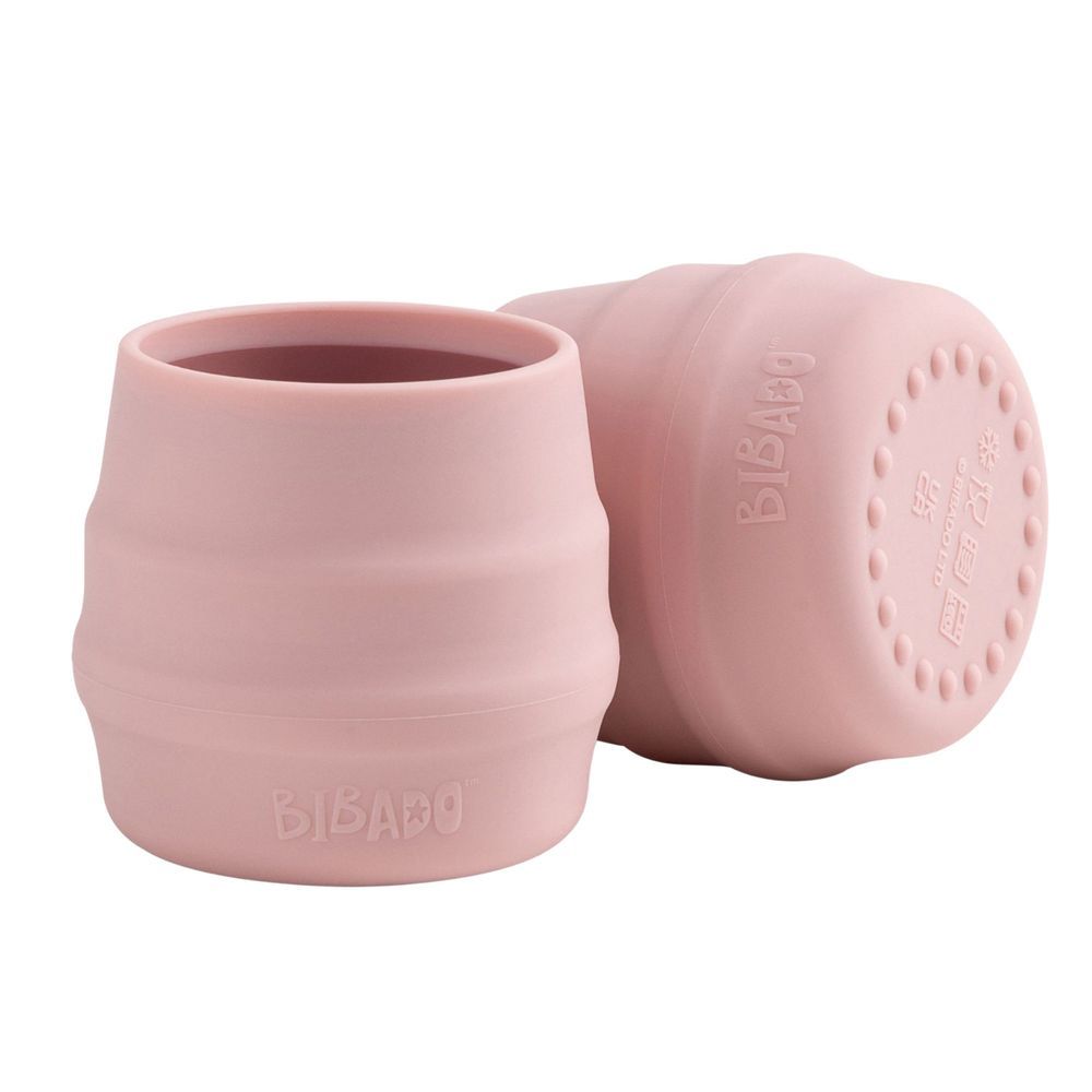 Bibado - Sippit Silicone Training Cup Set - Blush - 35 ml - 2 Pcs