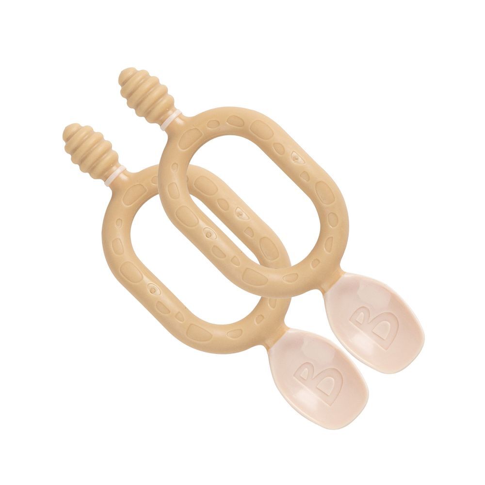Bibado - Dippit Multi-Stage Weaning Spoon Set - Fawn - 2 Pcs