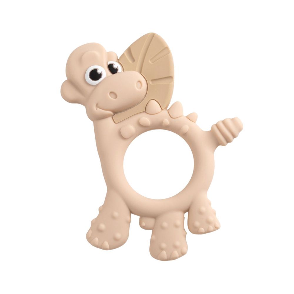 Bibado - Dotty The Dinosaur Multi-Sensory Teether - Fawn