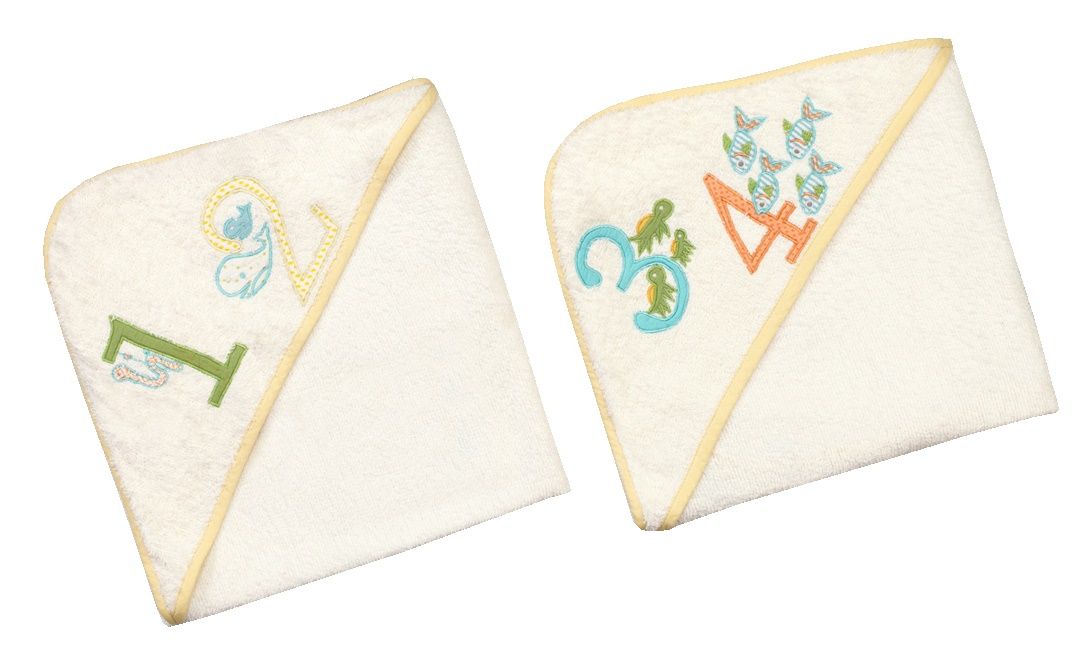 Little West Street - Baby 1...2…3…Splash Hooded Towel Set