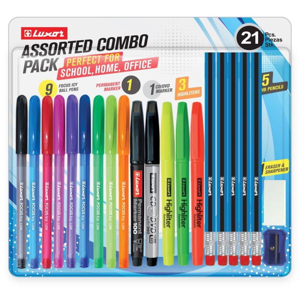 Luxor - Assorted Combo Pack - 21pcs