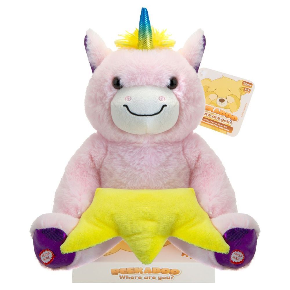 Mini Melody - Peekaboo Soft Plush Toys - Unicorn - Pink
