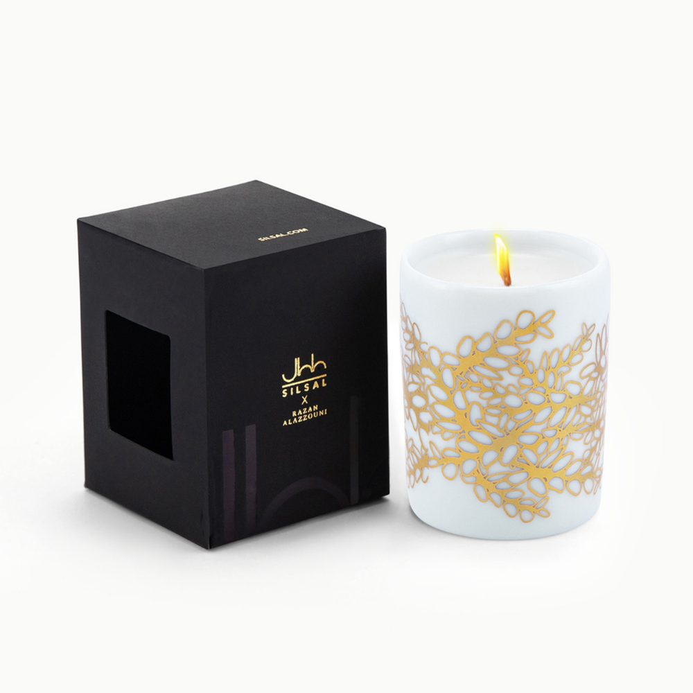 Silsal - Razan Alazzouni Tamrah Rose Heritage Candle - 60g
