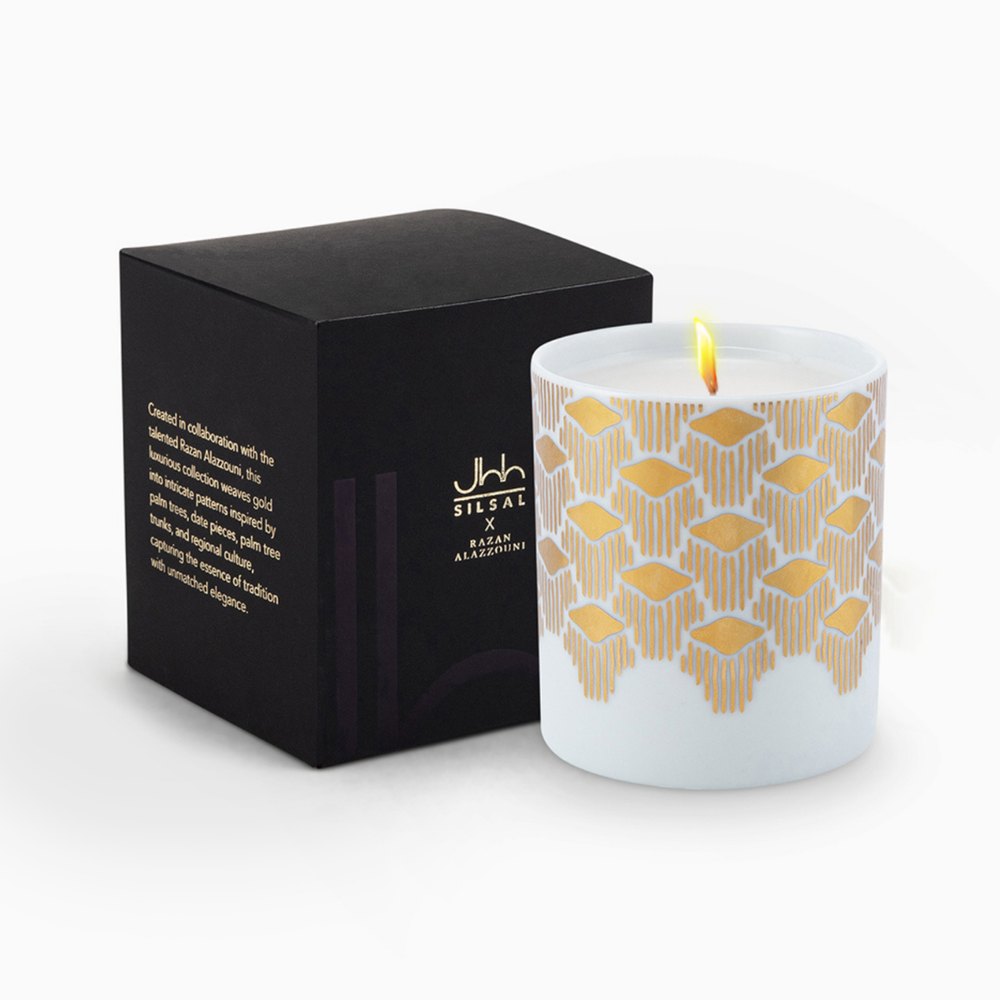 Silsal - Razan Alazzouni Tamrah Rose Heritage Candle - 150g