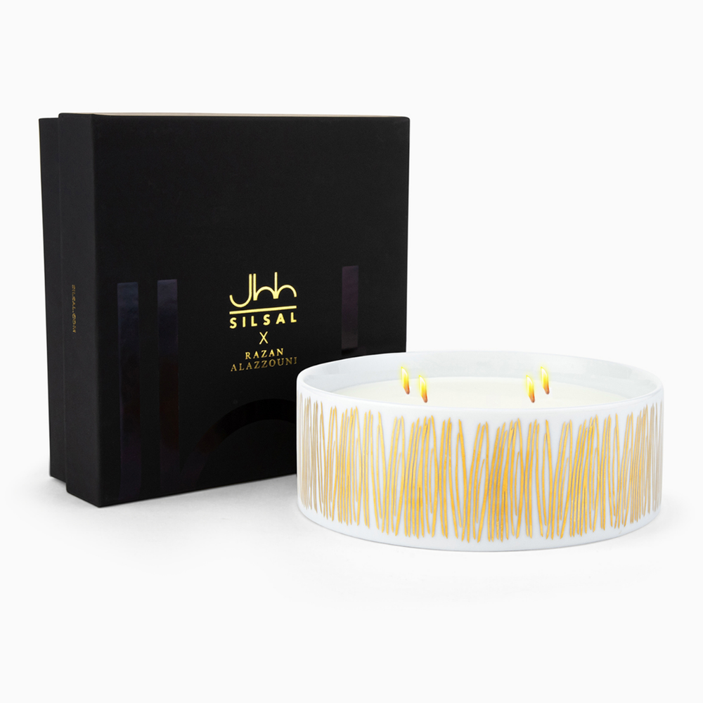 Silsal - Razan Alazzouni Tamrah Rose Heritage Candle - 1000g