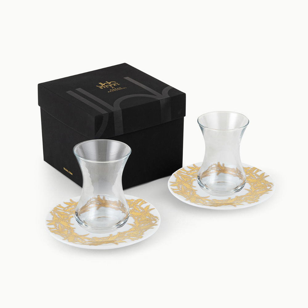 Silsal - Razan Alazzouni Tamrah Istikanah & Saucer 2Pcs - Palm Orbit
