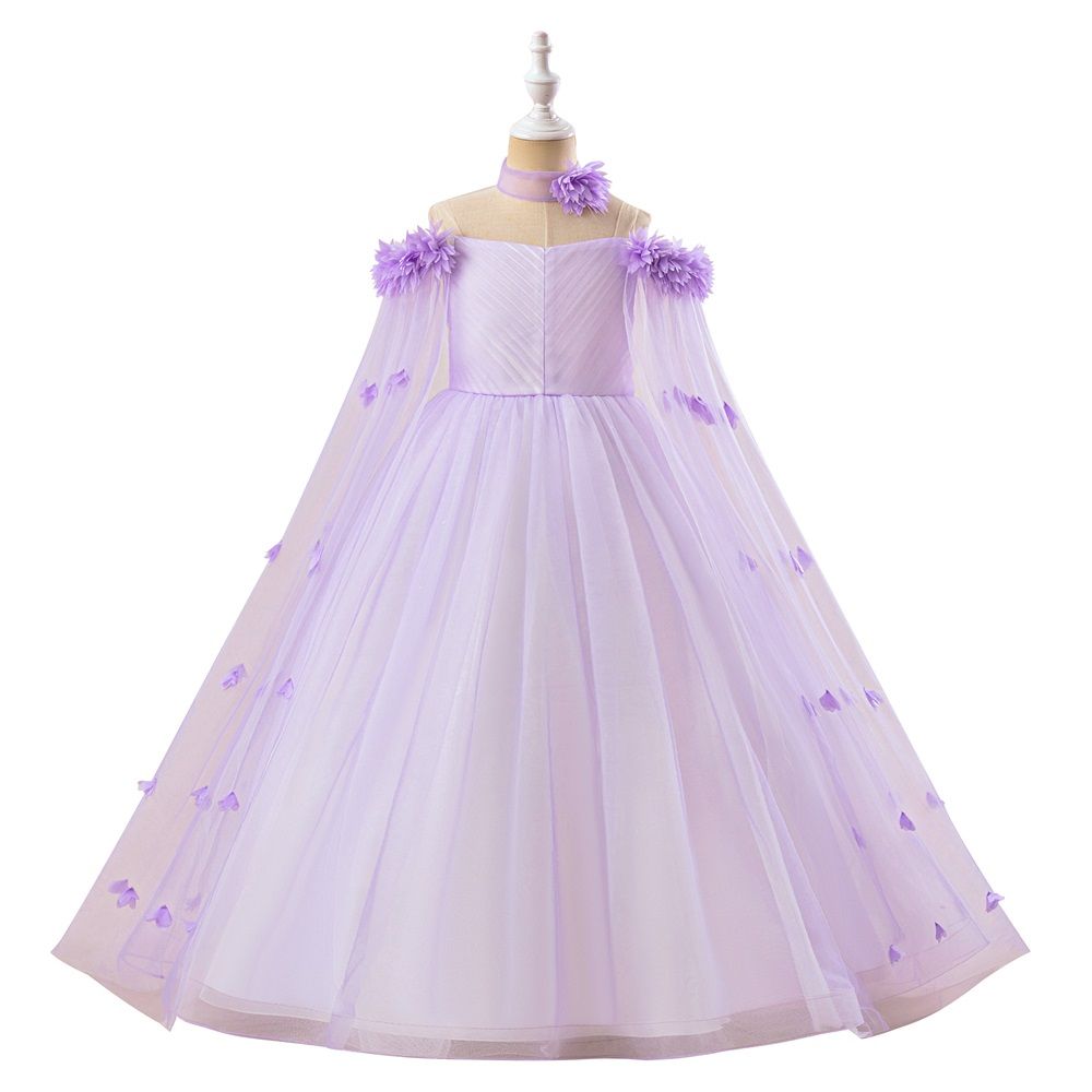 Sugar Rush - Girl's Embellished Sleeveless Dress Set - Mauve