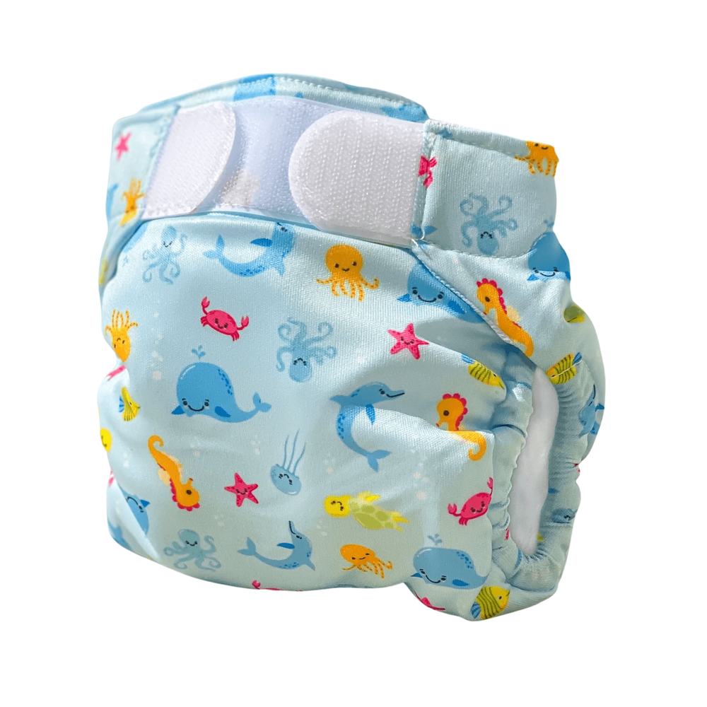 Freds Swim Academy - Baby Reusable Swim Diaper - Size 1 - 4-9kg - Blue