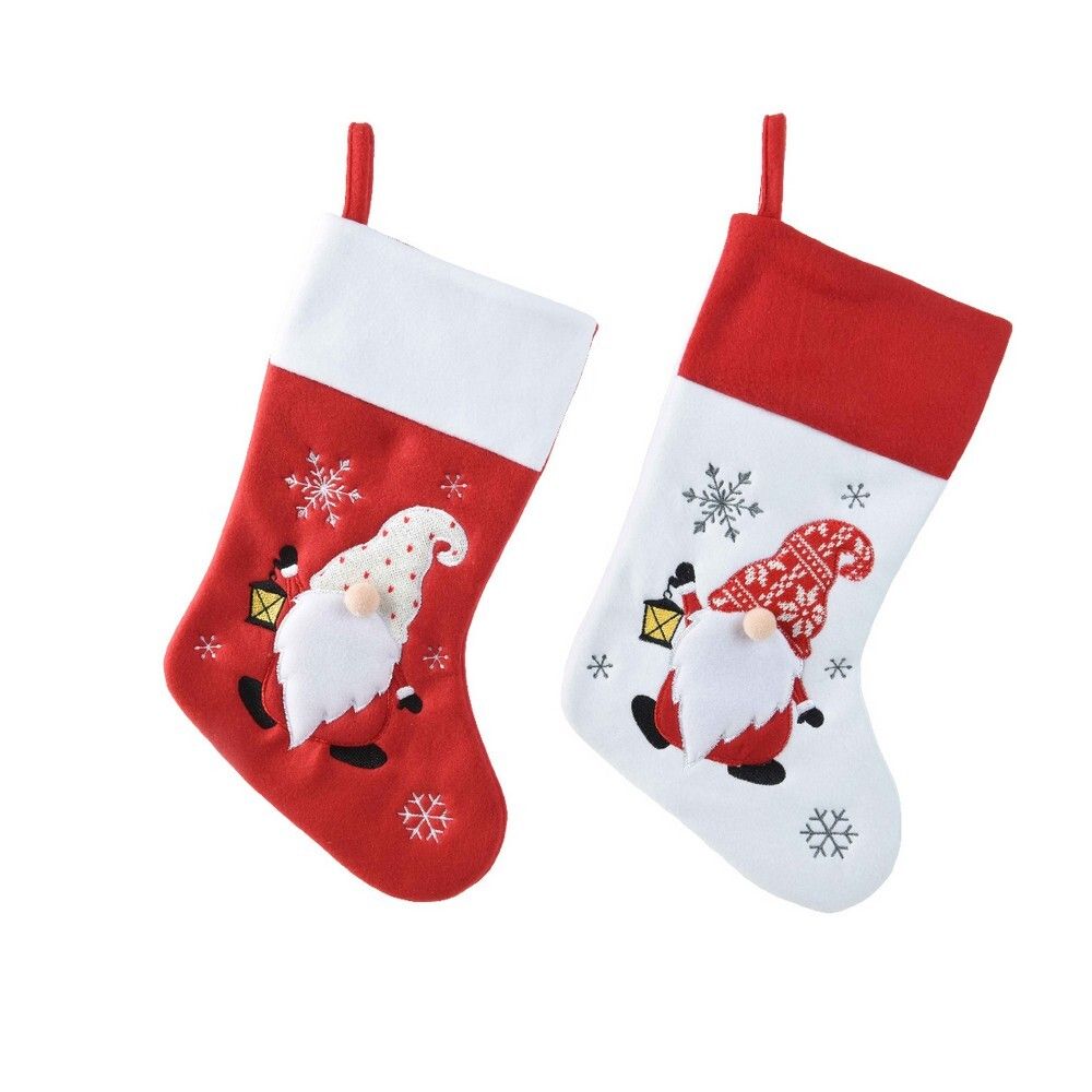 Kaemingk - Gnome Chritmas Stocking - 1pc - Color May Vary