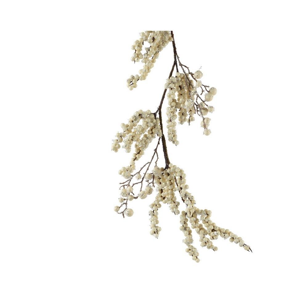 Kaemingk - Cream Foam Sugar Glitter Garland - 1pc