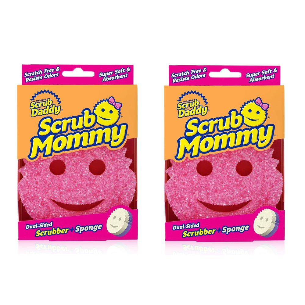 Scrub Daddy - Dual Sided Scratch Free Sponge And Scrubber 2Pcs