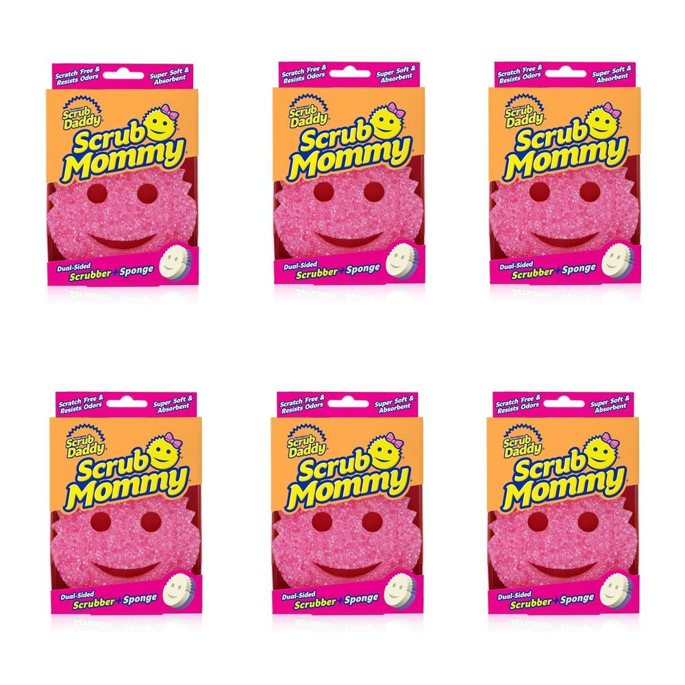 Scrub Daddy - Scrub Mommy Scratch-free Multipurpose Dish Sponge - 6Pcs