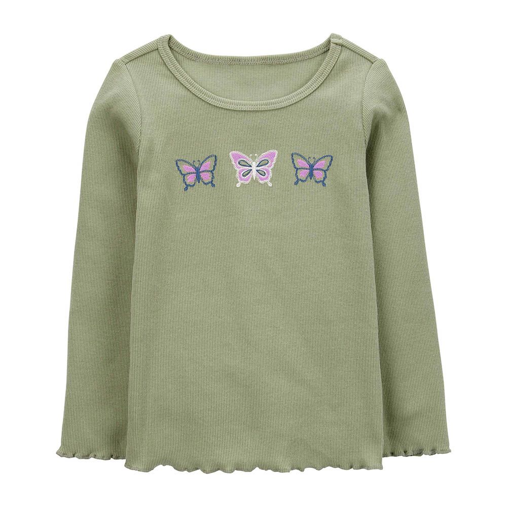 Carters - Butterfly Long Sleeves Tee - Green
