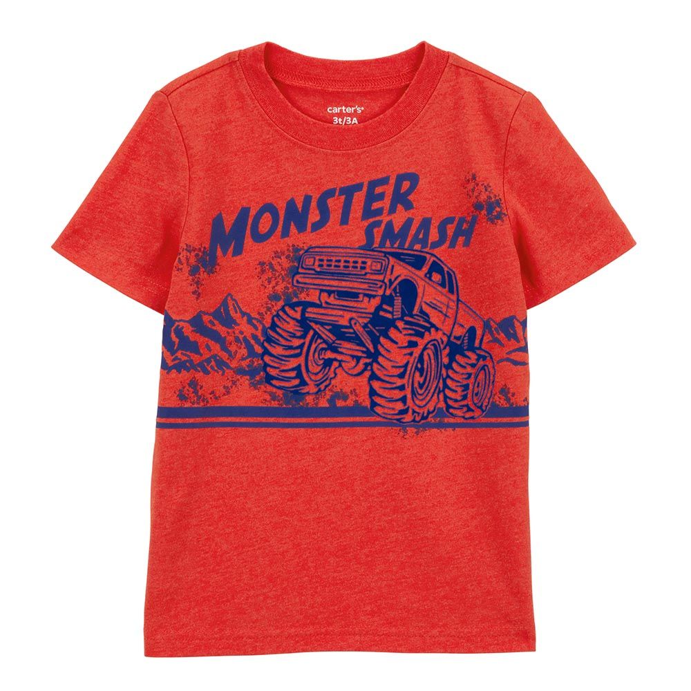 Carters - Monster Smash Graphic Tee - Red