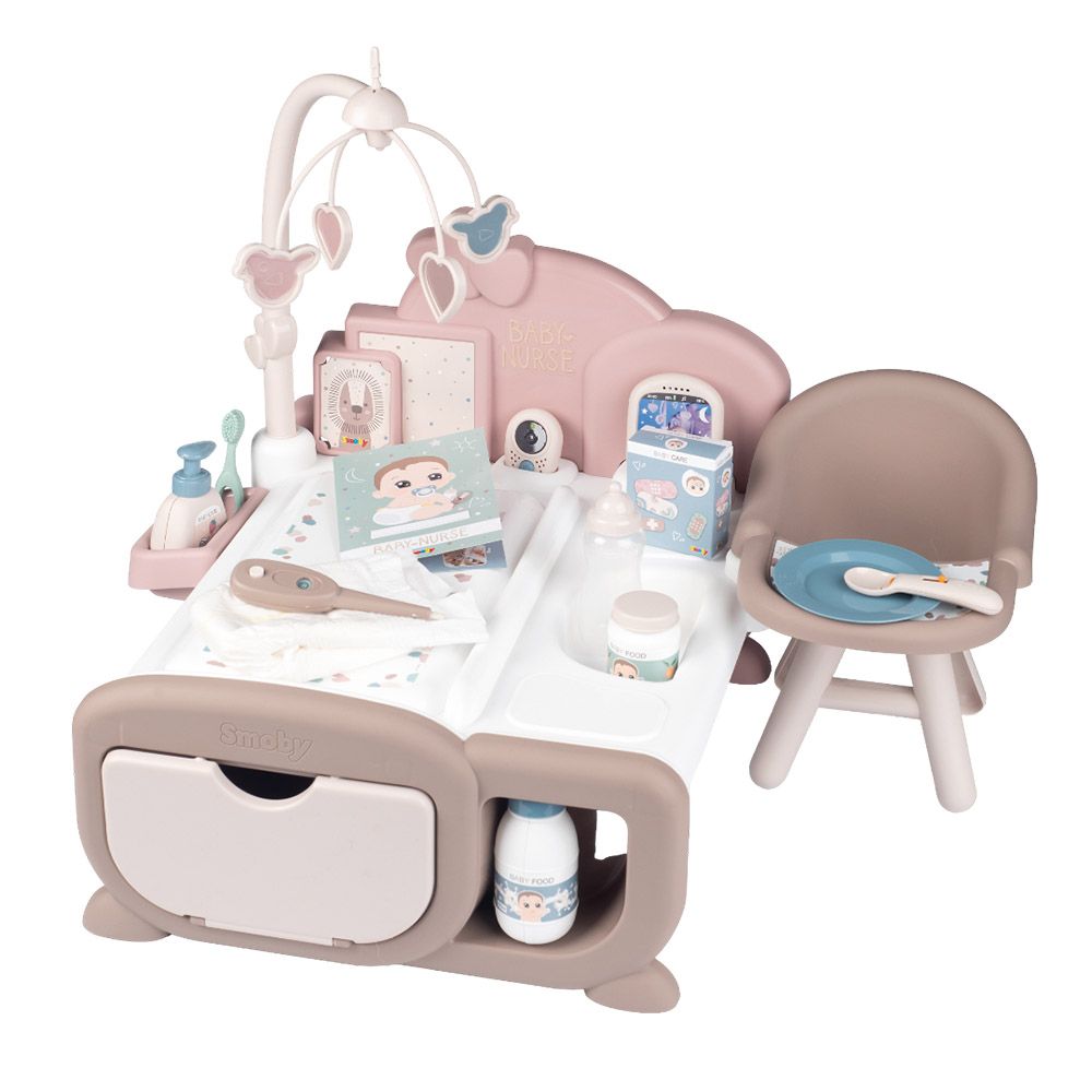 Smoby - Baby Nurse Cocoon Nursery Playset - 17 Pcs