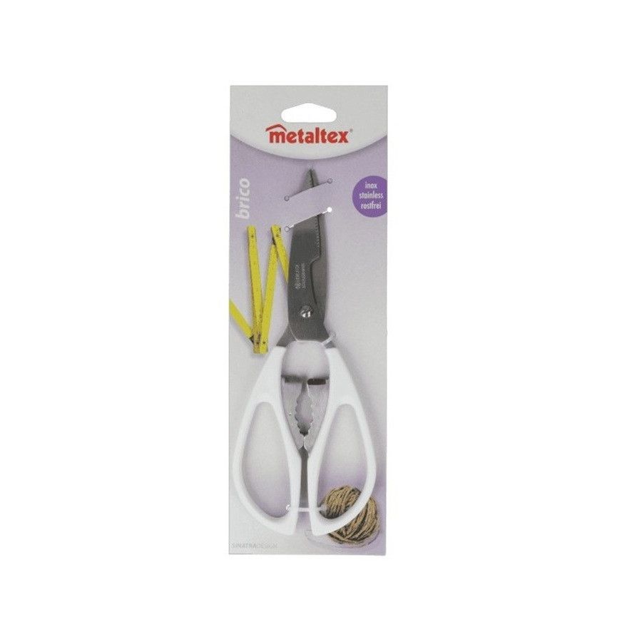 Metaltex - Brico Multipurpose Stainless Steel Blades Kitchen Scissors