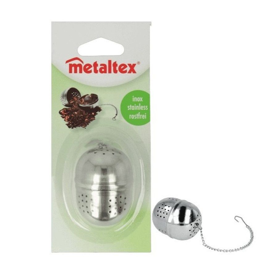 Metaltex - Stainless Steel Tea Infuser Ball With Chain And Hook