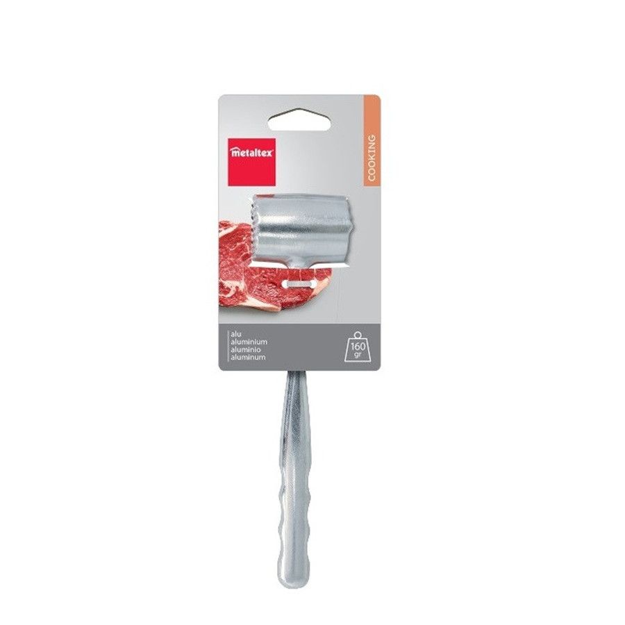 Metaltex - Aluminum Meat Tenderizer Dual Surface Steak Pounder Hammer
