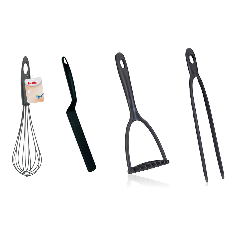 Metaltex - Rapid Nylon Kitchen Tool Set – 10 Pcs