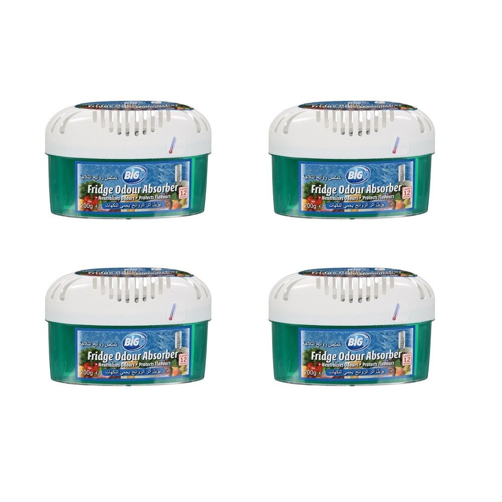 Big D - Fridge Odour Absorber - Pack of 4 - 200 gm