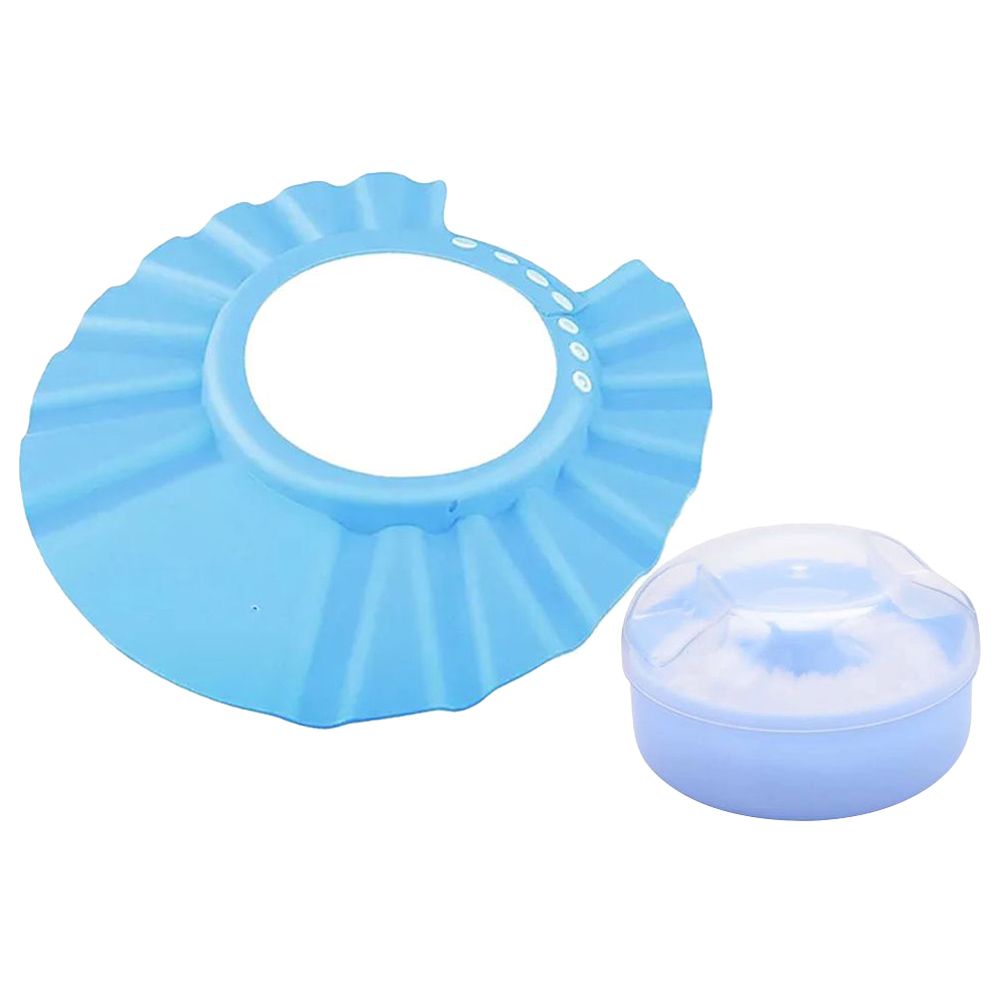 Star Babies - Kids Powder Puff w/ Shower Cap - Blue
