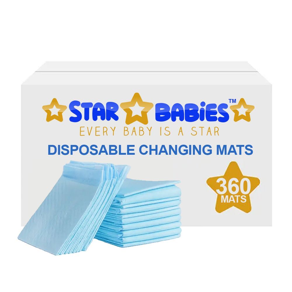 Star Babies - Disposable Changing Mats - 360 Pcs - Blue