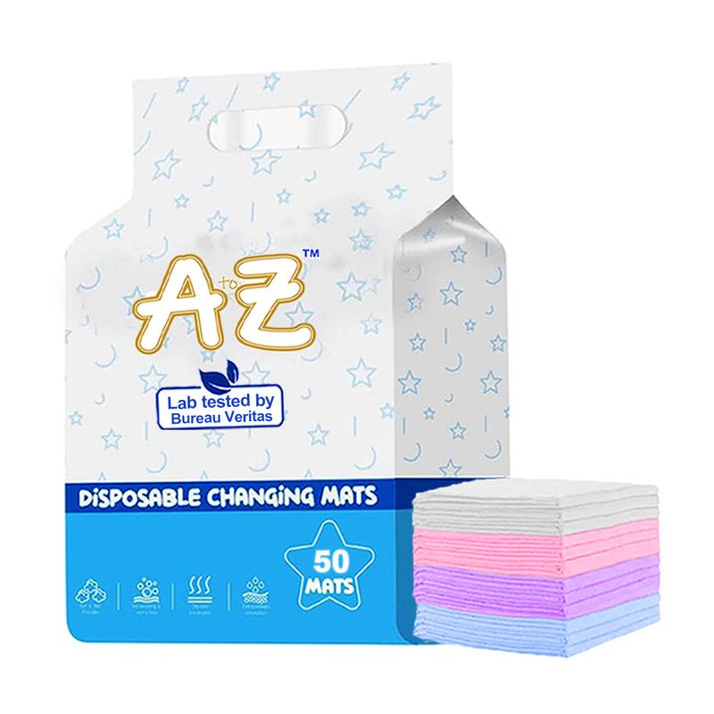 A To Z - Disposable Changing Mats - Pack of 50 - Multicolor - Large