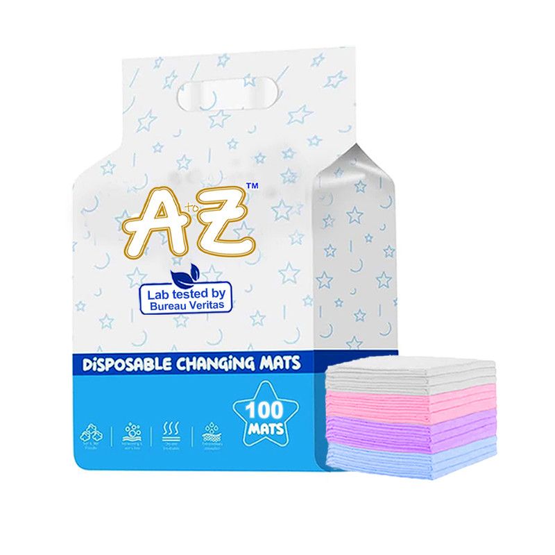 A To Z - Disposable Changing Mat - Pack of 100 - Multicolor - Large