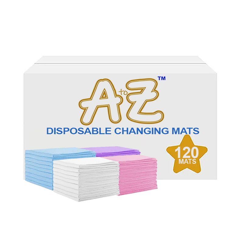 A To Z - Disposable Changing Mats - Pack of 120 - Multicolor - Large