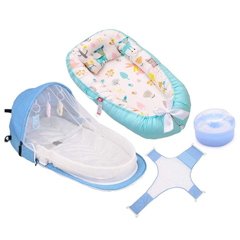 Star Babies - Baby Sleeping Pod/Bed Combo Pack - Blue