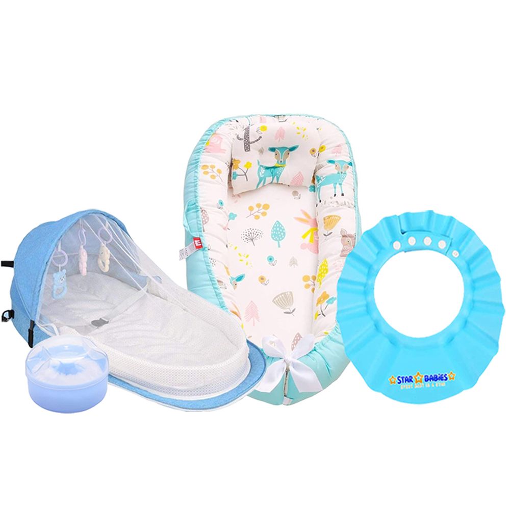 Star Babies - Baby Sleeping Pod/Bed Combo Packs - Blue