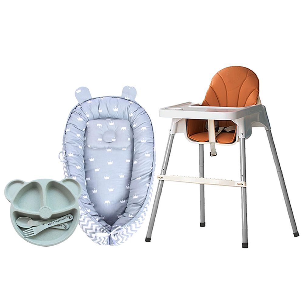 Star Babies - 2-In-1 Baby High Chair Combo Pack - Multicolor