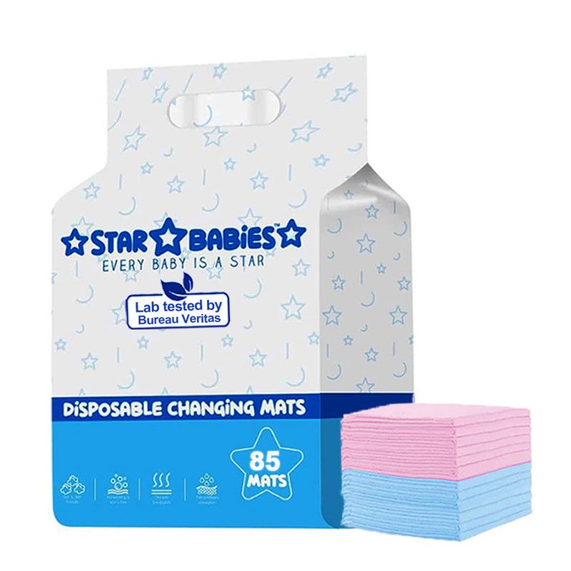 Star Babies - Disposable Changing Mats - Multicolor - 85 Pcs