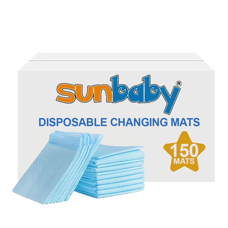 SunBaby - Disposable Changing Mats - Blue - 45x60 cm - 150 Pcs