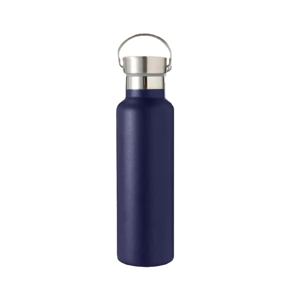 Star Babies - Double Walled Stainless Steel Insulated Water Bottle With Lid 600ml - Navy Blue