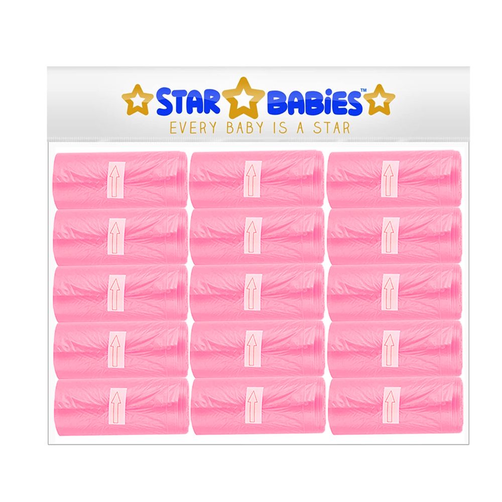 Star Babies - Scented Bags - Pink - Pack of 15 - 225 Pcs